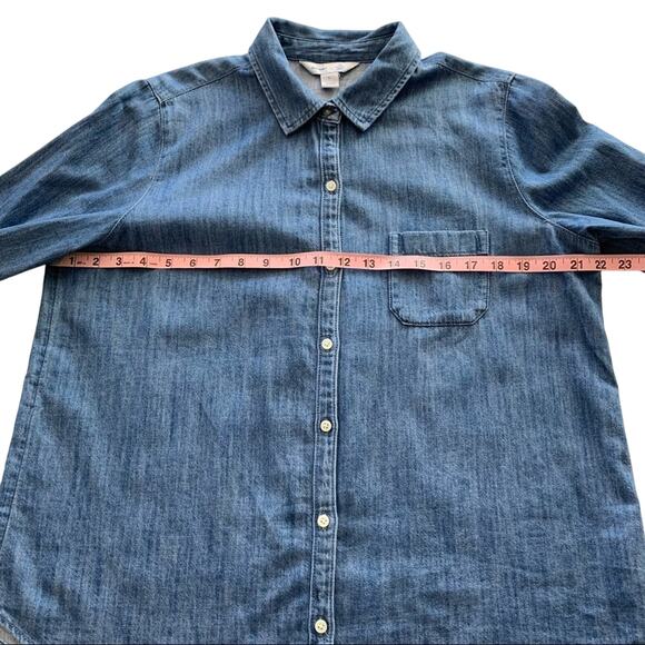 Via Penny Lane Reworked Apparel | Led Zeppelin Denim Button Up Shirt - Picture 5 of 8